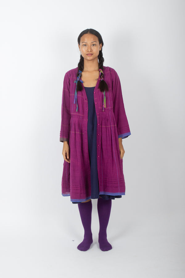 Glabrata: Organic Cotton Pleated Shrug Dress